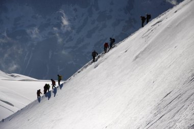 dağcıların Mont Blanc turları