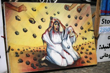 sahne taşlama protesto poster