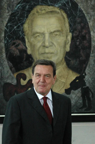 Former Chancellor Gerhard Schroder — Stock Photo, Image