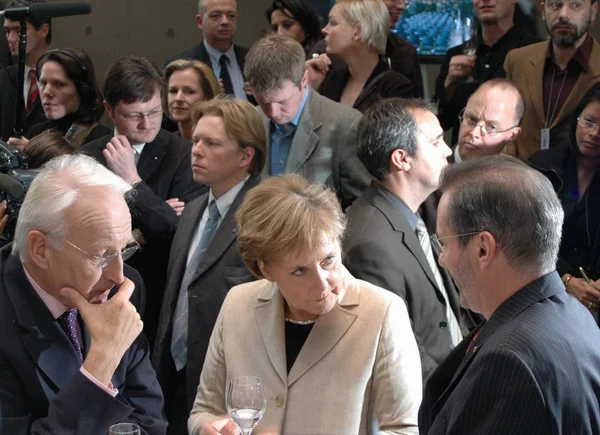 Edmund Stoiber, Angela Merkel — Stock Photo, Image