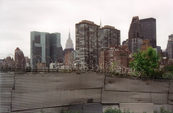 Skyline del centro de Manhattan — Foto de Stock