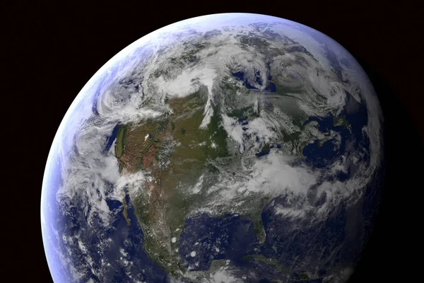 Планета Земля в космосі — стокове фото