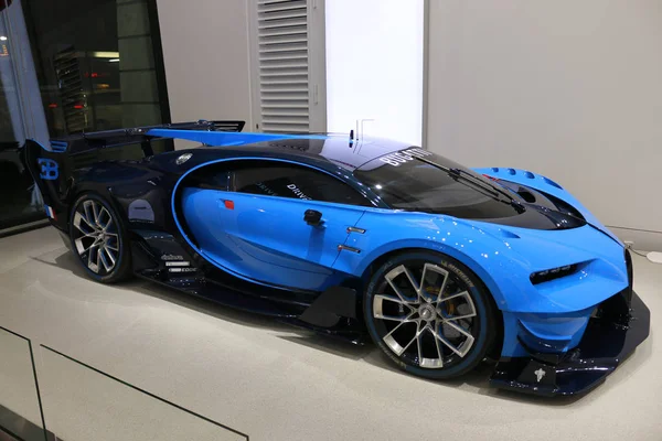 Bugatti Vision Gran Turismo αγωνιστικό αυτοκίνητο. — Φωτογραφία Αρχείου