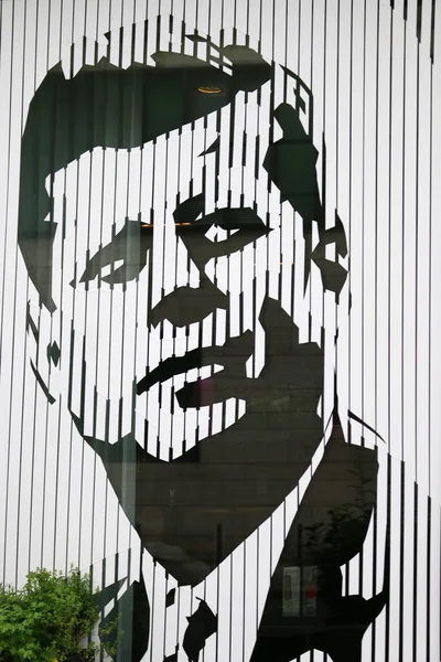 John F. Kennedy πορτρέτο στο Βερολίνο — Φωτογραφία Αρχείου
