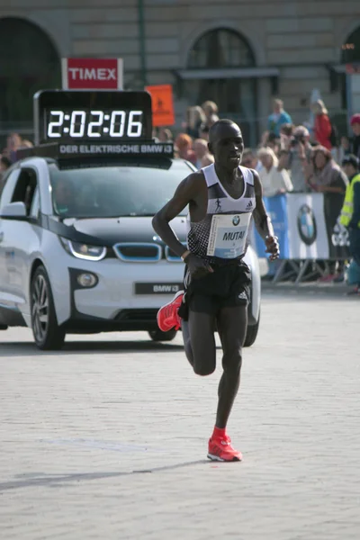 Dennis Kimetto (Kenya), the winner — Stock Photo, Image