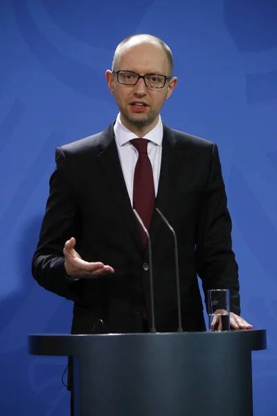 Premier Ukrainy Arsenij Jaceniuk — Zdjęcie stockowe