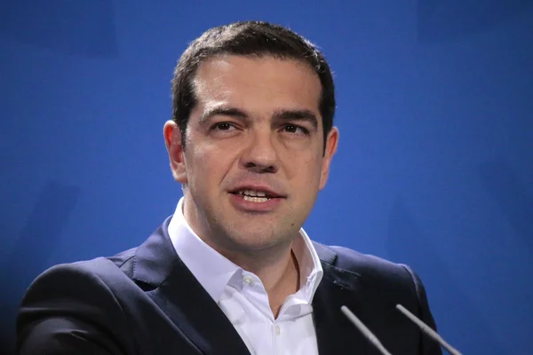 Прем'єр-міністр Греції Алексіс Ципрас — стокове фото