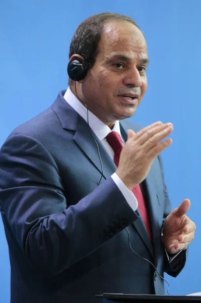 El presidente egipcio Abdel Fattah el-Sisi — Foto de Stock