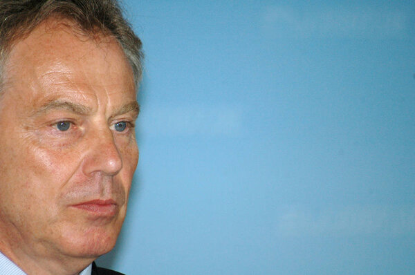 British Prime Minister Tony Blair