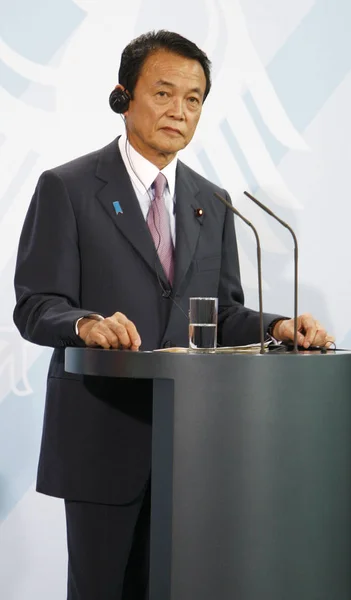 Japoński Premier Taro Aso — Zdjęcie stockowe