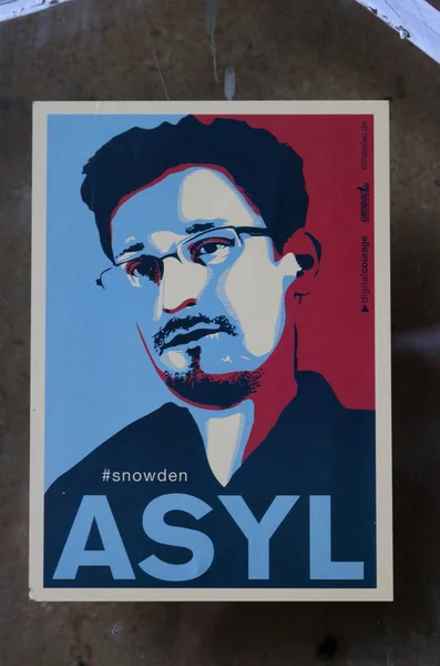 Edward Snowden képe — Stock Fotó
