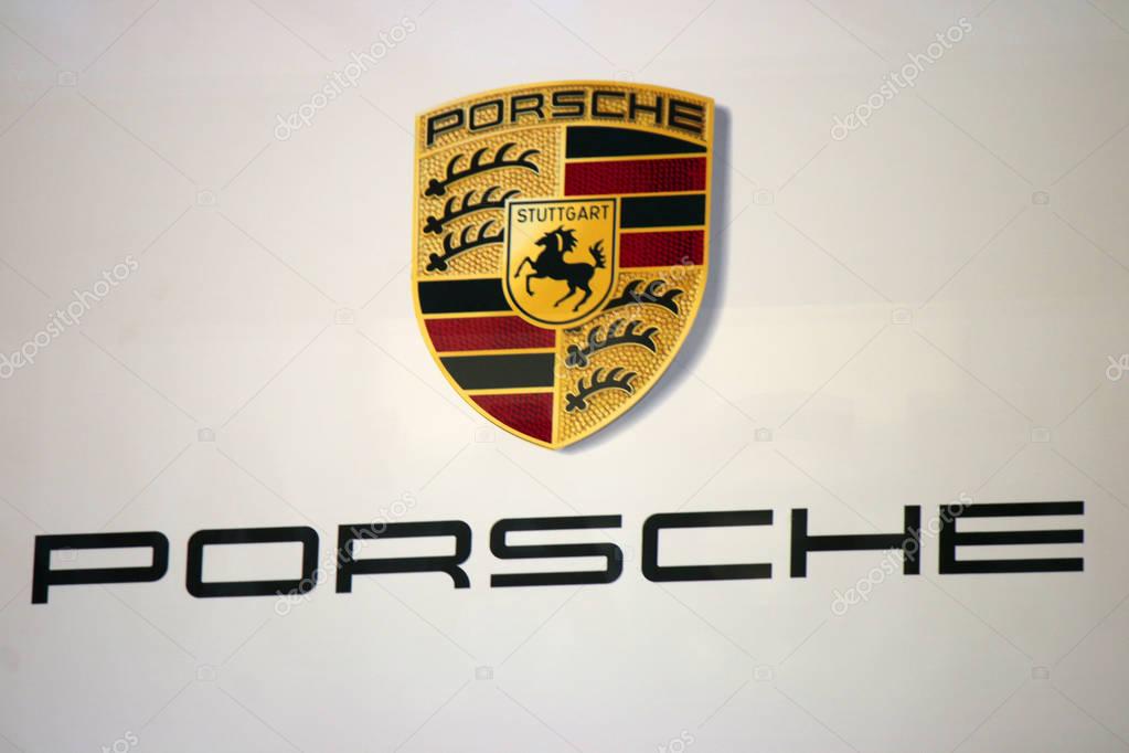 OCTOBER 2016 - BERLIN: the logo of the brand 