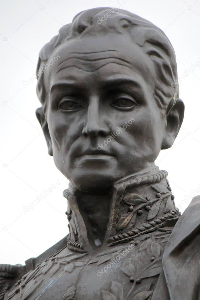 bust of Simon Bolivar