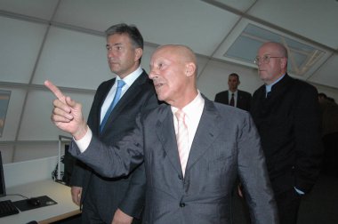 Klaus Wowereit, Norman Foster, Dieter Lenzen 