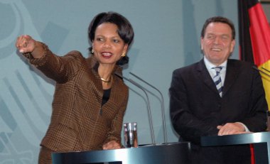 Condoleezza Rice, Federal Şansölye Gerhard Schroeder 