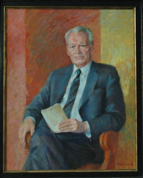 Willy Brandt ritratto — Foto Stock
