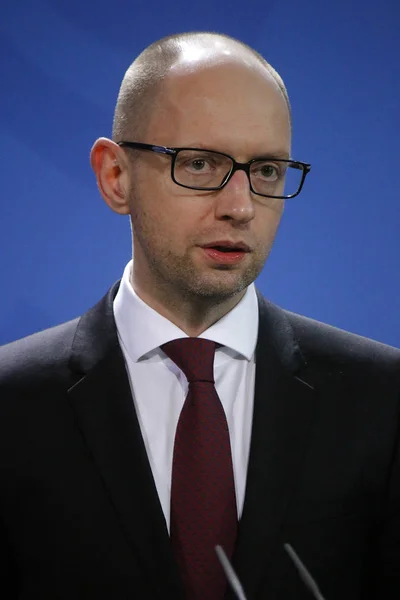 Premier Ukrainy Arsenij Jaceniuk — Zdjęcie stockowe