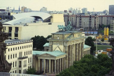 Quadriga, Brandenburg Gate in Berli clipart