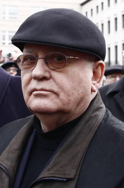 MichaiL Gorbaçov - eski Sovyet lideri toplantısı — Stok fotoğraf