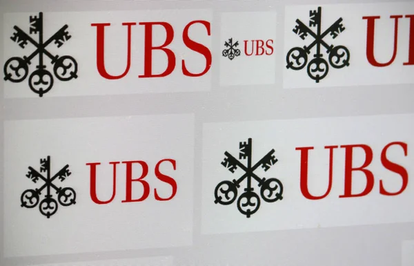 Logo "UBS", Berlim . — Fotografia de Stock