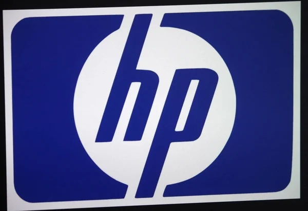 Logo de la marca "HP Hewlett Packard ". — Foto de Stock