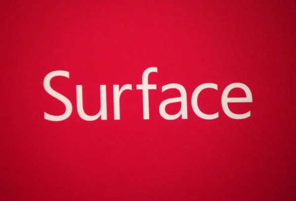 Логотип марки "поверхні" — стокове фото
