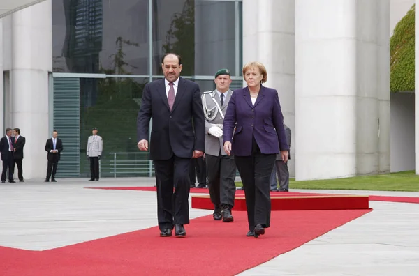Besleyici el-Maliki, Angela Merkel — Stok fotoğraf