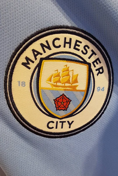 Logotypen "Manchester City", Berlin. — Stockfoto