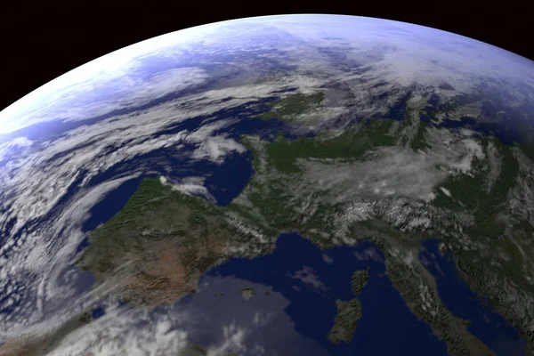 Uzayda Dünya gezegeni — Stok fotoğraf