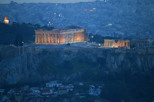 在雅典，希腊的鸟瞰图 — 图库照片