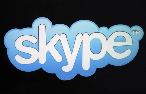 Логотип бренда "Skype ". — стоковое фото