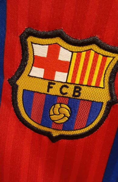 Logotypen "Fc Barcelona", Berlin. — Stockfoto