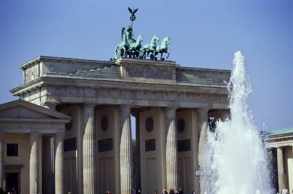 Pariser Platz Brandenburg门 — 图库照片