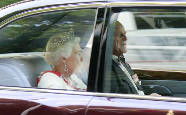 Королева Елизавета II и принц Филипп Эдинбургский Лицензионные Стоковые Изображения