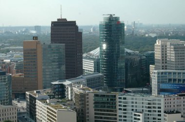 Berlin siluetinin havadan görünümü. 