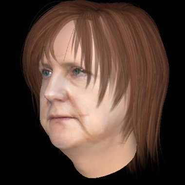  Angela Mekel 3 boyutlu model.