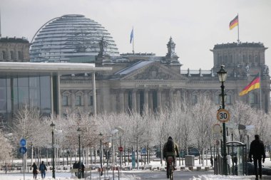 Reichstags building in Berlin. clipart