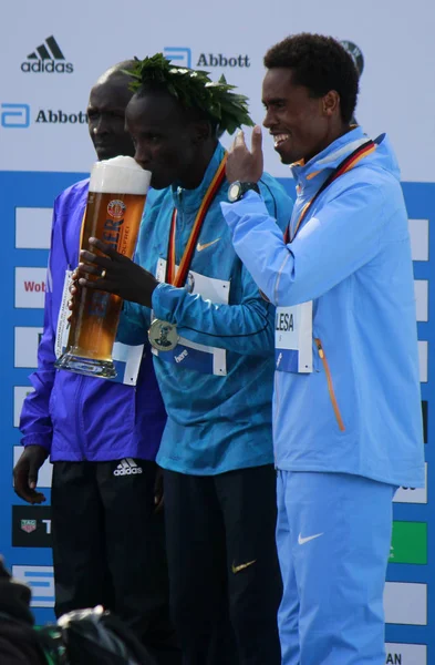 Ganadores de la maratón de Berlín — Foto de Stock