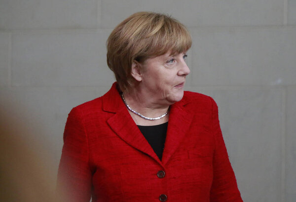 German Chancellor Angela Merkel Stock Picture