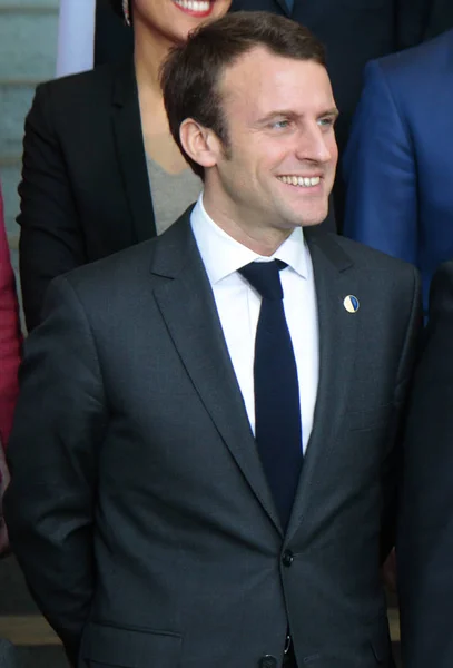 Franska presidentkandidaten Emmanuel Macron — Stockfoto