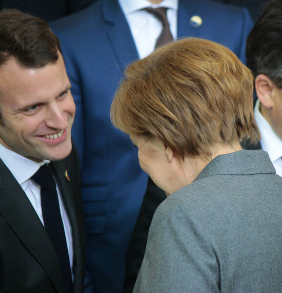 Emmanuel Macron, Angela Merkel