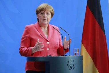 Angela Merkel - Meeting of the German Chancellor  clipart