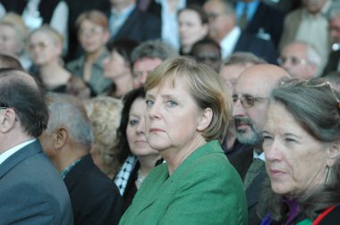 Angela Merkel - kalem-Kongre üyeleri için Resepsiyon