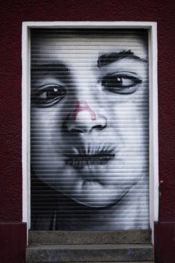 Graffity şehir sokak üzerinde 