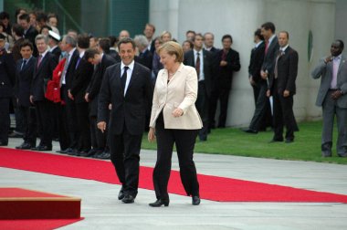 Angela Merkel ile Nicolas Sarkozy 
