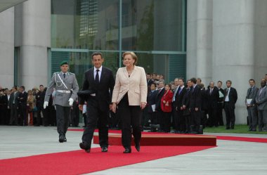 Angela Merkel ile Nicolas Sarkozy 