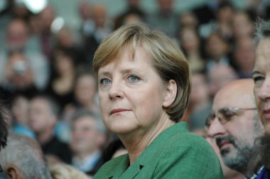 Angela Merkel - kalem-Kongre üyeleri için Resepsiyon