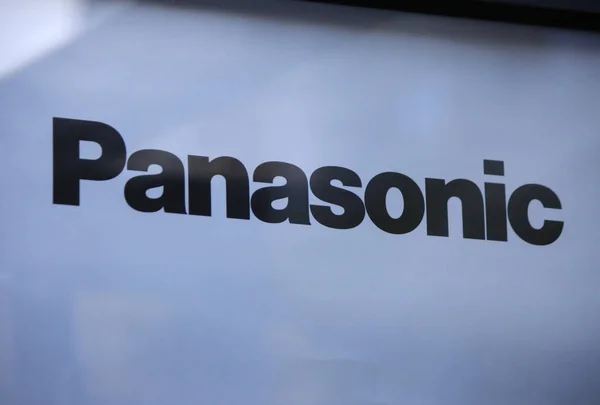 Logotipo da marca "Panasonic " — Fotografia de Stock