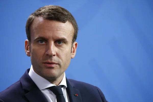 Frankrikes President Emmanuel Macron — Stockfoto