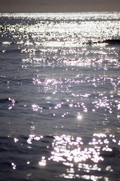 Havs Vatten Vid Solnedgången Natur Resa — Stockfoto